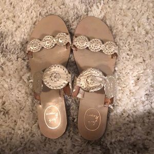 Jack Rogers Lauren Platinum Sandals